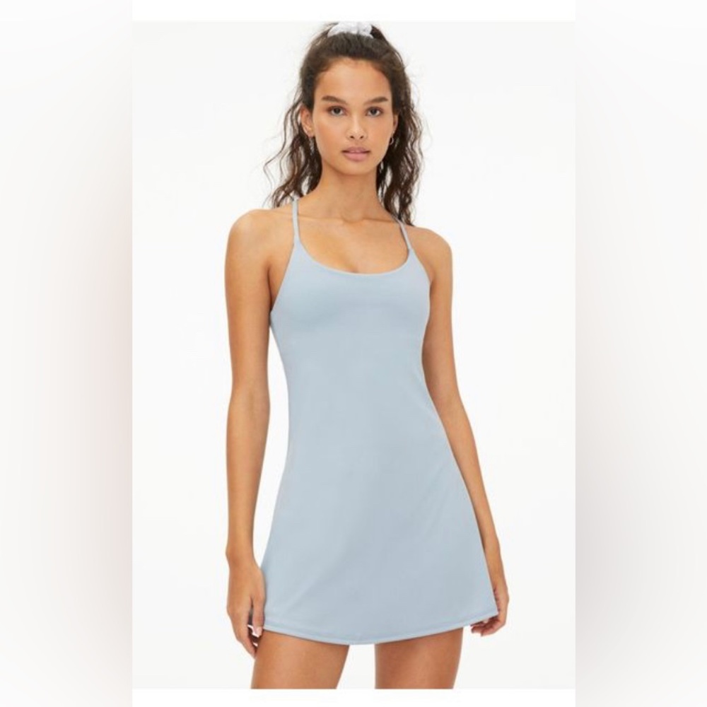 Aeropostale Light Blue Scoop-Neck Sporty Tank Dress